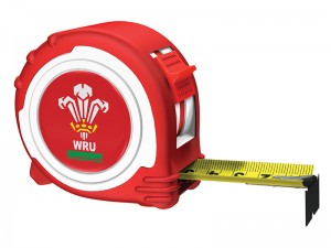 Official Welsh Rugby Tape Red / White 5m/16ft  (Width 25mm)