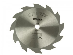 Circular Saw Blade 184 x 16mm x 12T Fast Rip