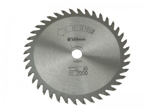 Circular Saw Blade 160 x 16mm x 40T Fine Cross Cut